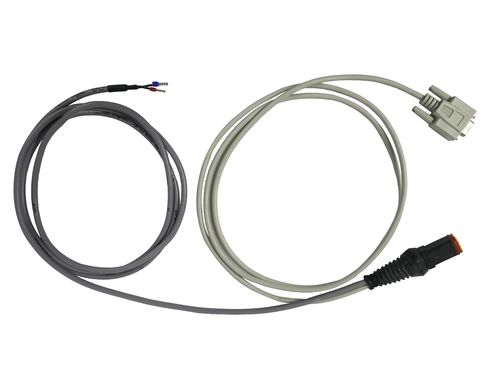 RS232-connector vrl. - DT06-4P, 120 Ohm, kabel 1 en 2 mtr. (Danfoss) tbv CAN-magneet